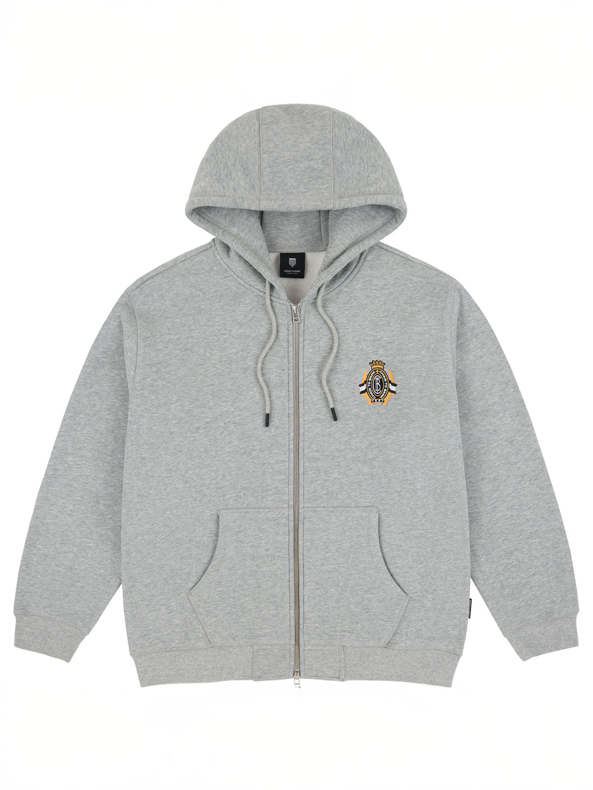 CORONA LAUREA ZIP HOOD | HEATHER GREY