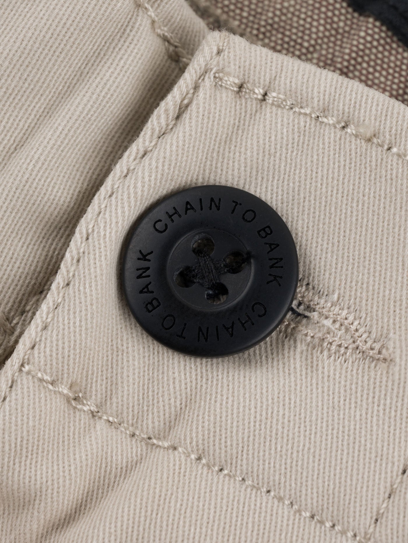 CUT CLEAN CHINO | CHAIN TO BANK CUT CLEAN CHINO | CHAIN TO BANK