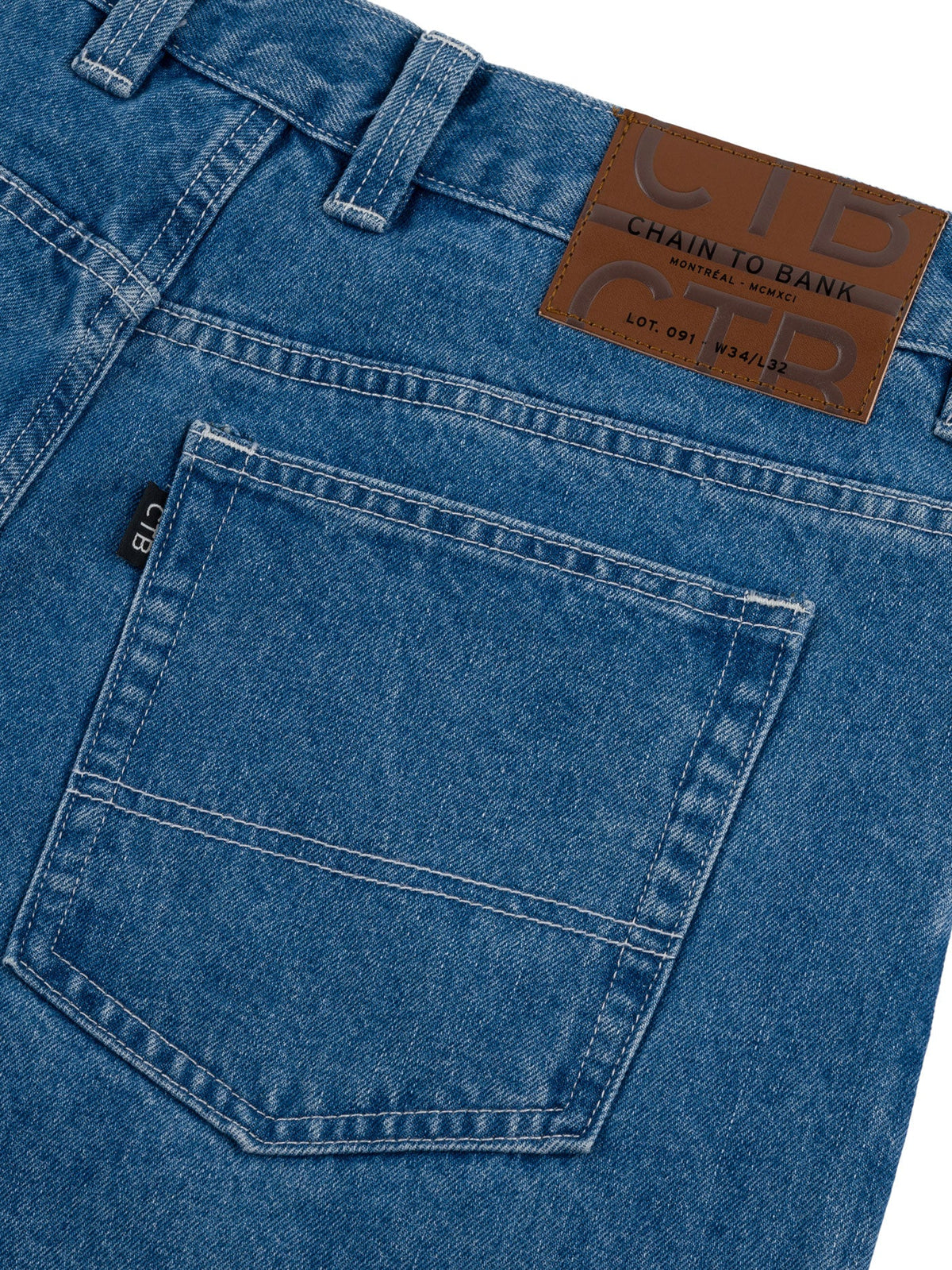 BILLIONS BAGGY FIT DENIM | INDIGO STONE WASH