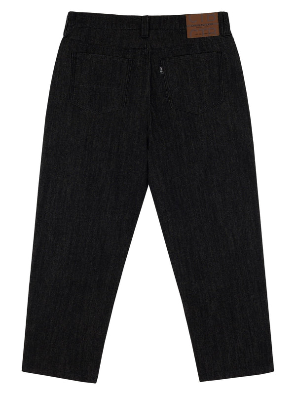 MILLIONS FIT ROOMY DENIM  | RAW BLACK