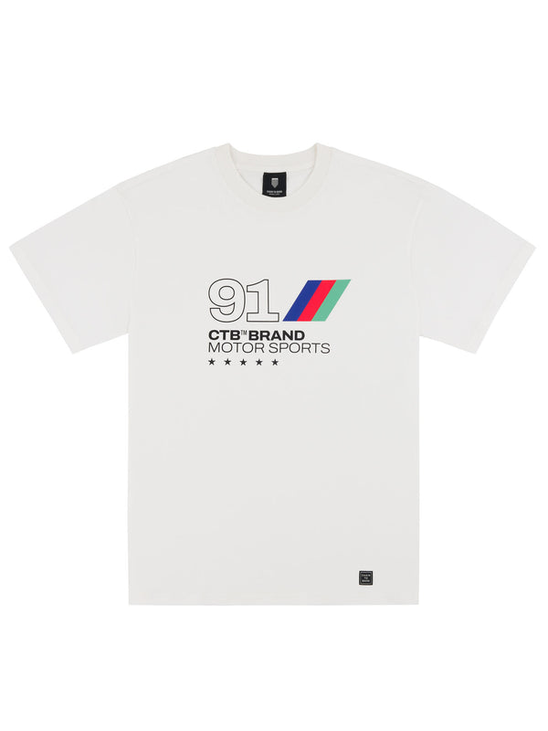 91 MOTORSPORT T-SHIRT | WHITE