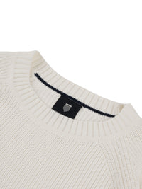 LINED UP KNIT | WHITE