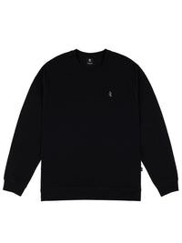 SOLID AF LONG SLEEVE CREW | BLACK