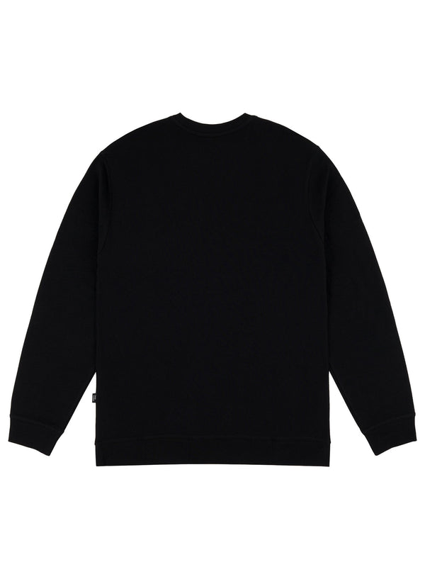 SOLID AF LONG SLEEVE CREW | BLACK