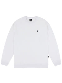 SOLID AF LONG SLEEVE CREW| WHITE