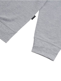 SOLID AF LONG SLEEVE CREW | HEATHER GREY