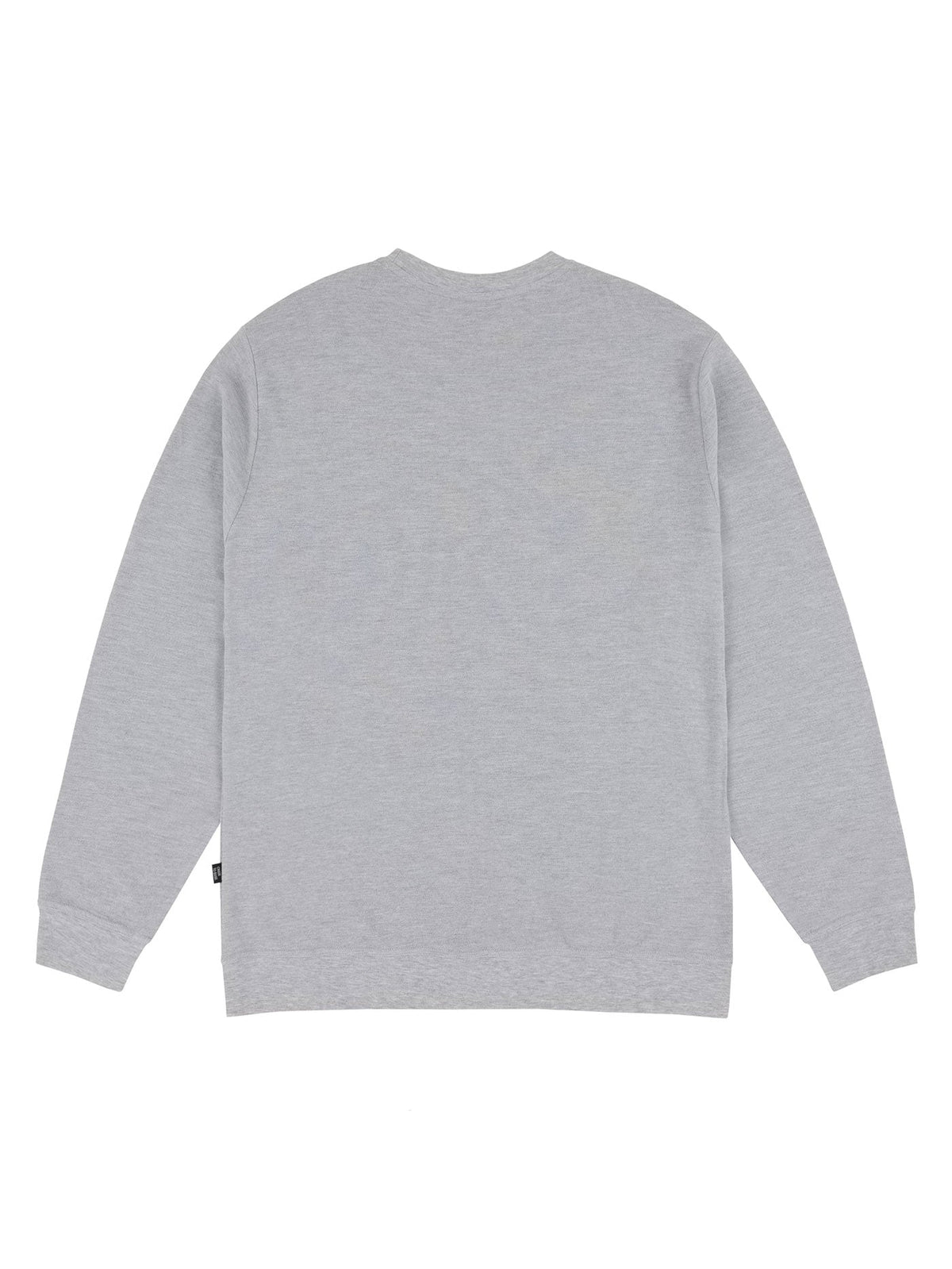 SOLID AF LONG SLEEVE CREW | HEATHER GREY