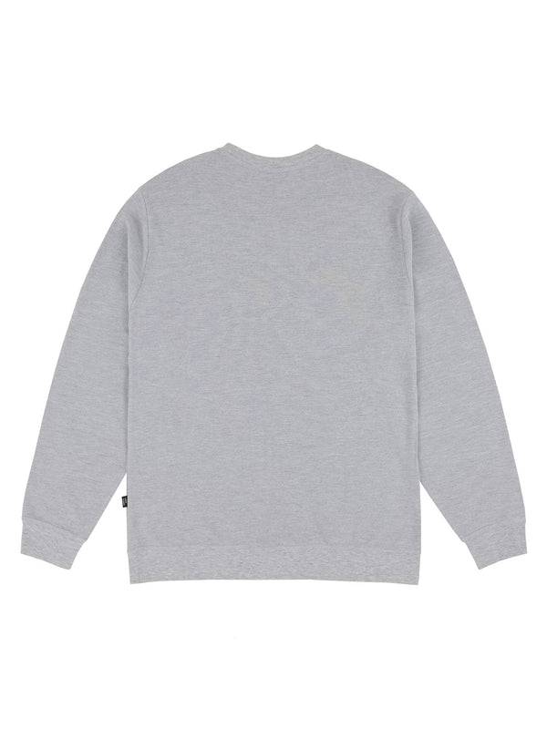 SOLID AF LONG SLEEVE CREW | HEATHER GREY