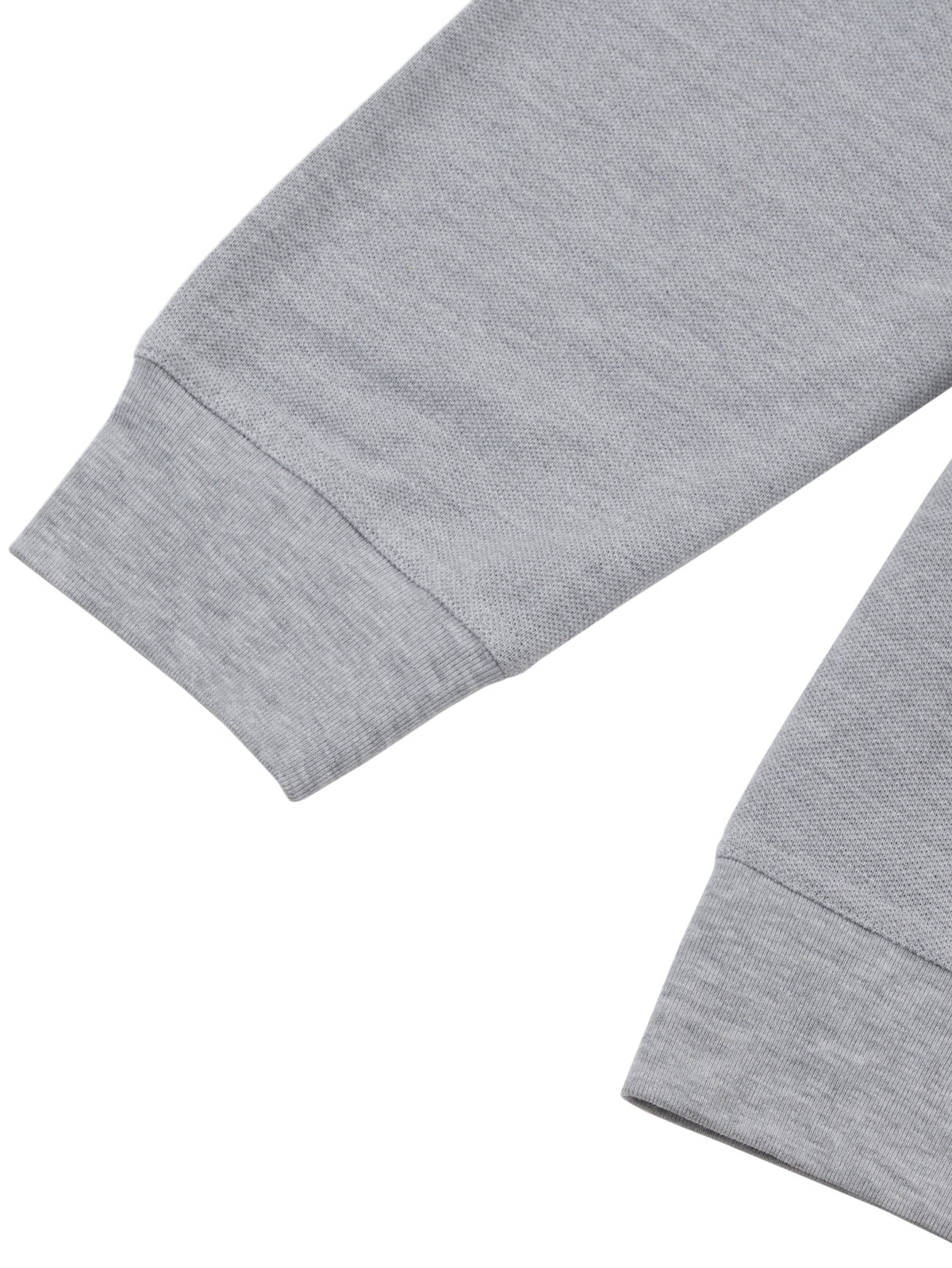 SOLID AF L/S POLO | HEATHER GREY