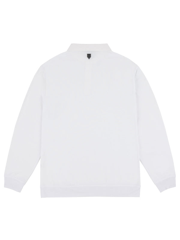 SOLID AF L/S POLO | WHITE