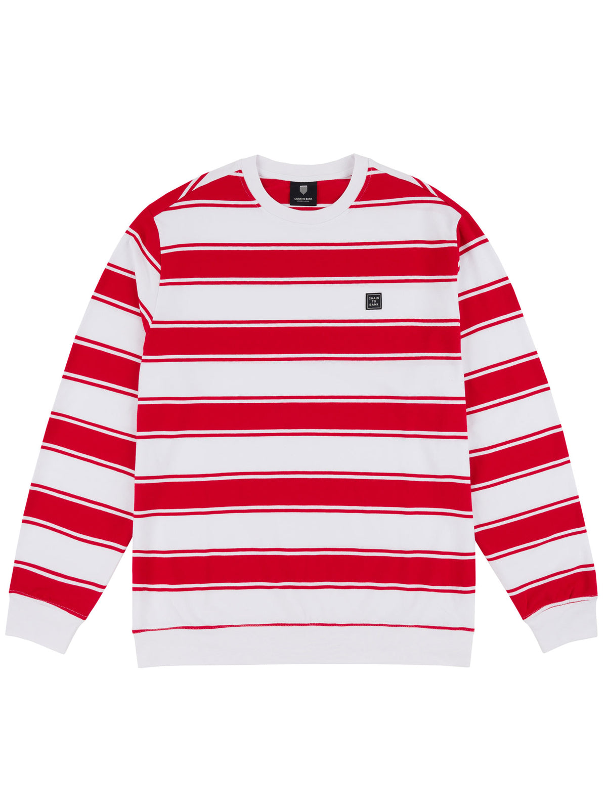 STRIFE STRIPE L/S CREW | RED