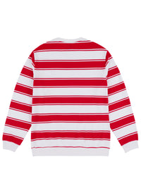 STRIFE STRIPE L/S CREW | RED