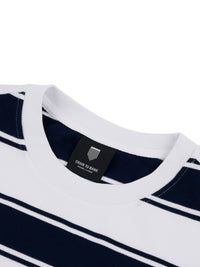 STRIFE STRIPE L/S CREW | NAVY