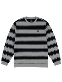 STRIFE STRIPE L/S CREW | BLACK