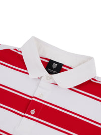 STRIFE STRIPE L/S POLO | RED