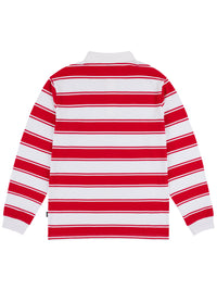 STRIFE STRIPE L/S POLO | RED