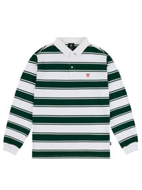 STRIFE STRIPE L/S POLO | GREEN