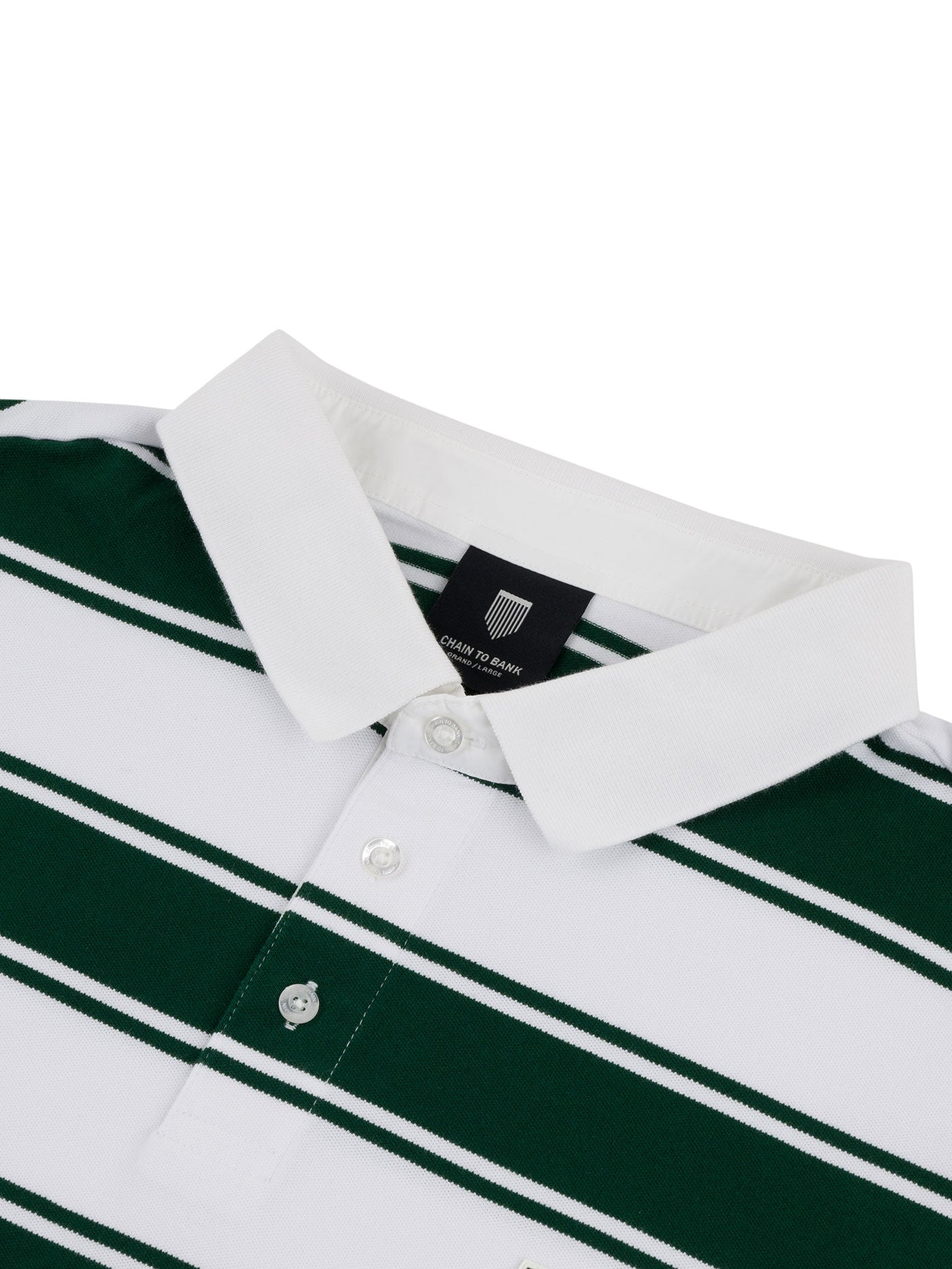 STRIFE STRIPE L/S POLO | CHAIN TO BANK