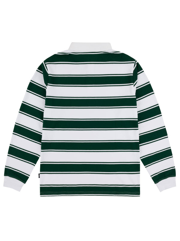 STRIFE STRIPE L/S POLO | GREEN