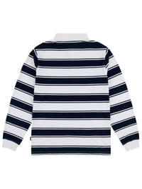 STRIFE STRIPE L/S POLO | NAVY