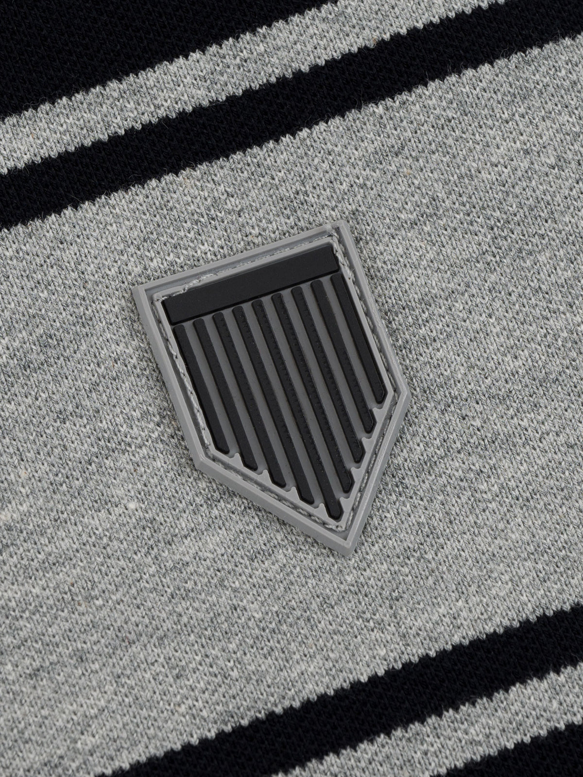 STRIFE STRIPE L/S POLO | BLACK