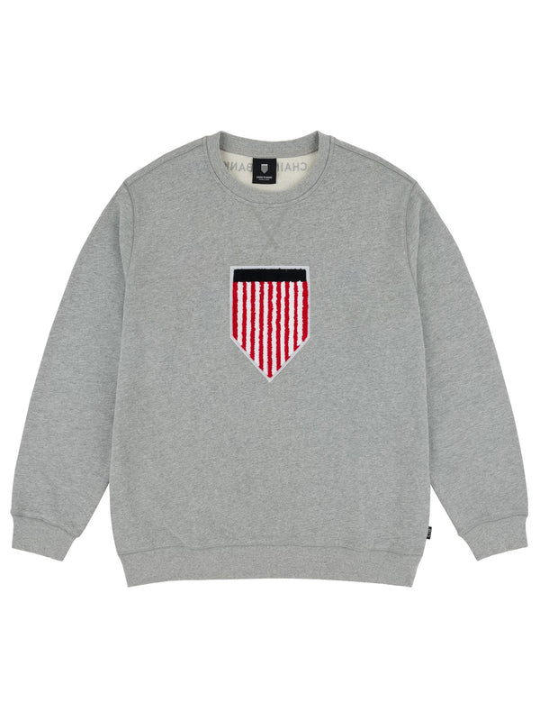 CLASSIC FT SHIELD LOGO CREW | HEATHER GREY