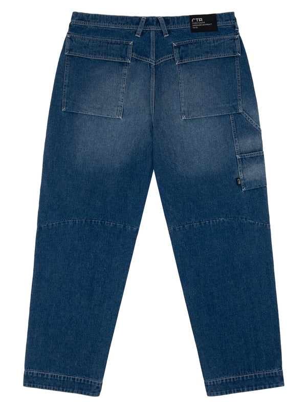 OIL FIELDS ARTICULATED DENIM PANT | LIGHT INDIGO WASH