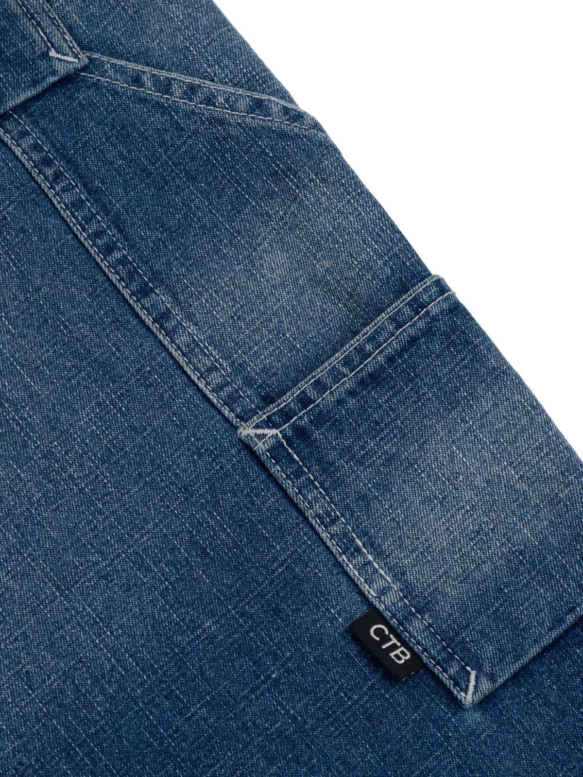 OIL FIELDS ARTICULATED DENIM PANT | LIGHT INDIGO WASH