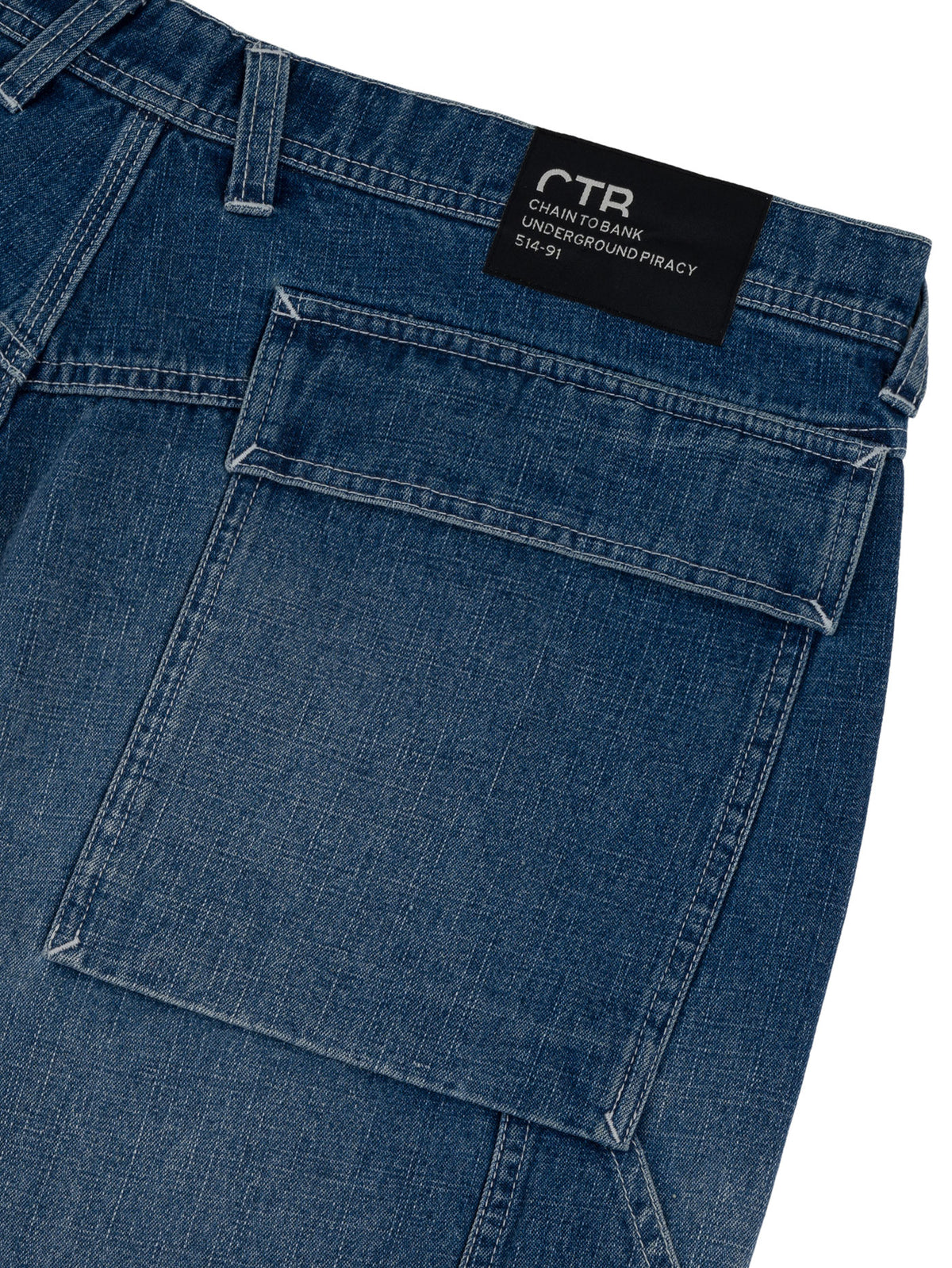 OIL FIELDS ARTICULATED DENIM PANT | LIGHT INDIGO WASH