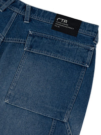 OIL FIELDS ARTICULATED DENIM PANT | LIGHT INDIGO WASH