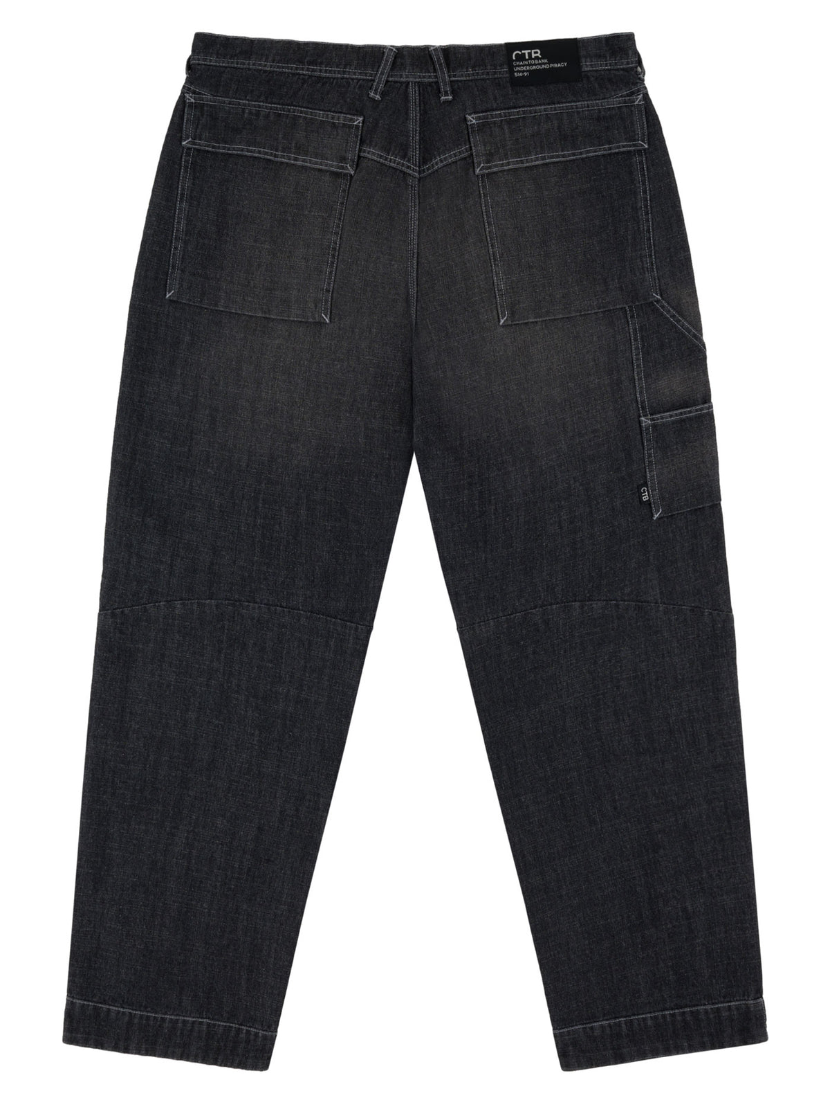 OIL FIELDS ARTICULATED DENIM PANT | BLACK WASH