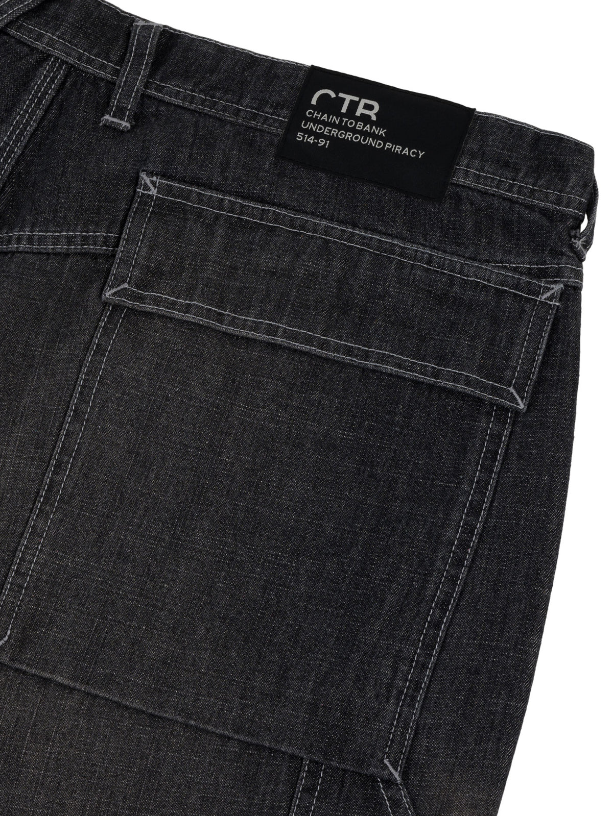 OIL FIELDS ARTICULATED DENIM PANT | BLACK WASH