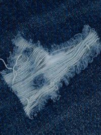MILLIONS ROOMY FIT DENIM | RIPPED DISTRESSED INDIGO WASH