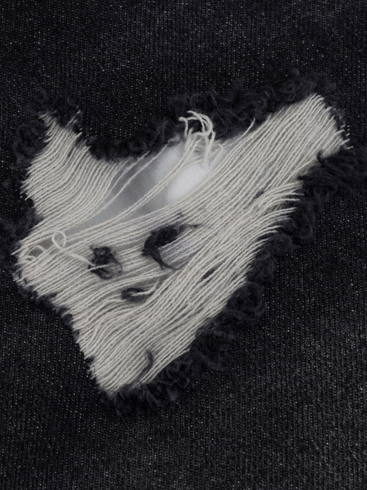 MILLIONS ROOMY FIT DENIM | RIPPED DISTRESSED BLACK WASH