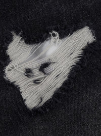 MILLIONS ROOMY FIT DENIM | RIPPED DISTRESSED BLACK WASH