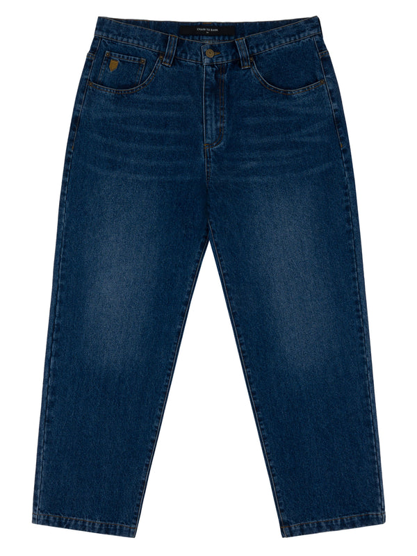 MILLIONS ROOMY FIT DENIM | DISTRESSED INDIGO WASH