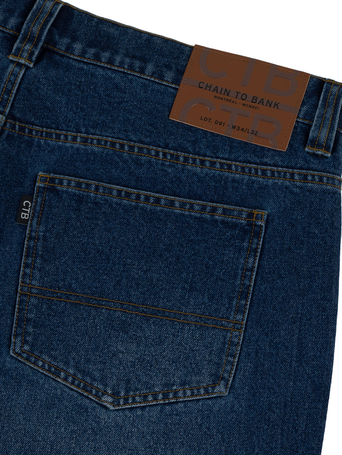 MILLIONS ROOMY FIT DENIM | DISTRESSED INDIGO WASH