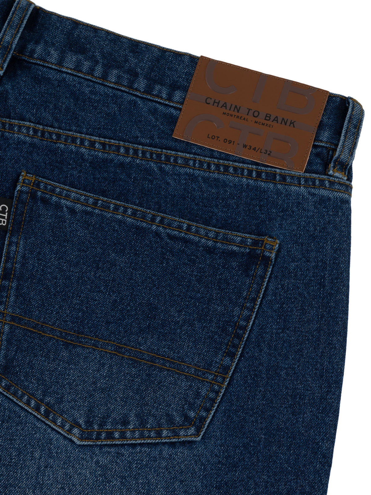 THOUSANDS STANDARD FIT DENIM | DISTRESSED INDIGO WASH
