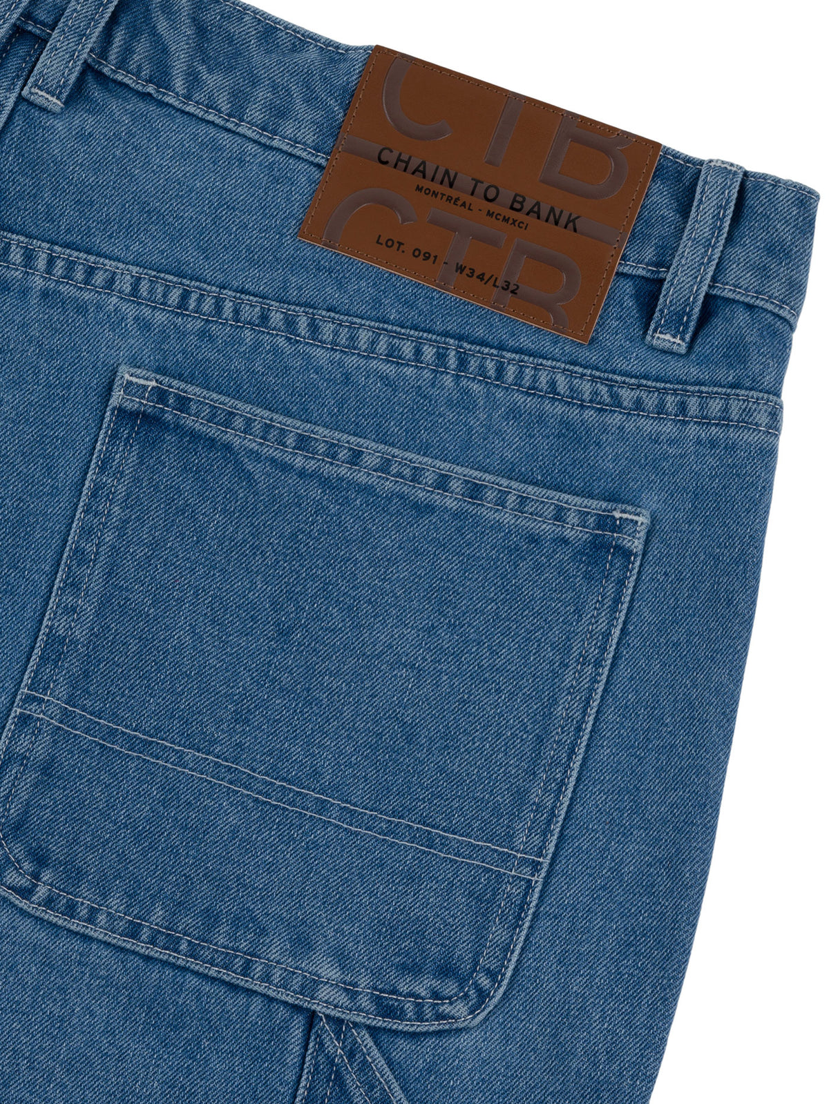 PUT IN THE WORK SHORT | BLUE STONE WASH