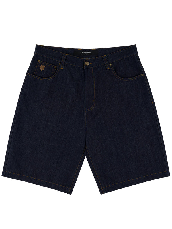 MILLIONS BAGGY FIT DENIM SHORT | RAW INDIGO