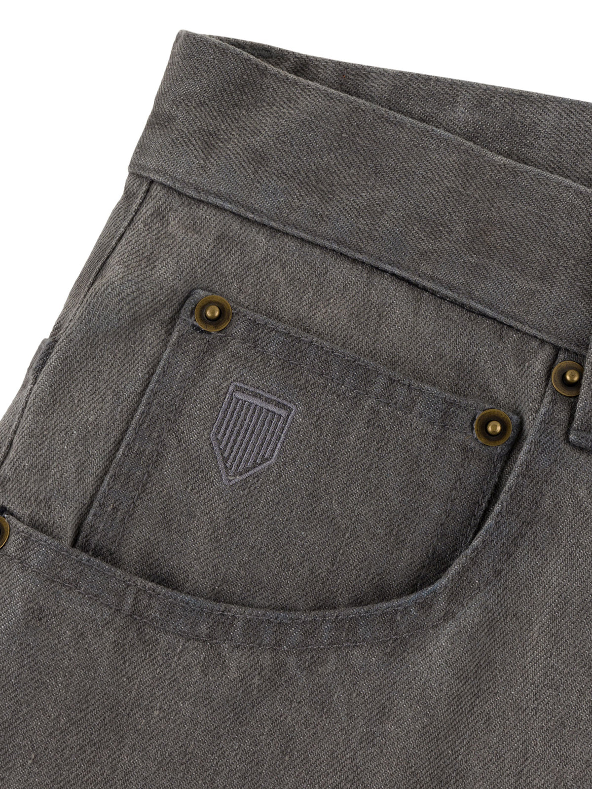 MILLIONS BAGGY FIT DENIM SHORT | FADED GREY DENIM