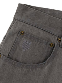 MILLIONS BAGGY FIT DENIM SHORT | FADED GREY DENIM