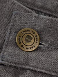 MILLIONS BAGGY FIT DENIM SHORT | FADED GREY DENIM