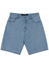 MILLIONS BAGGY FIT DENIM SHORT | WASHED FADED INDIGO