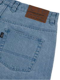 MILLIONS BAGGY FIT DENIM SHORT | WASHED FADED INDIGO