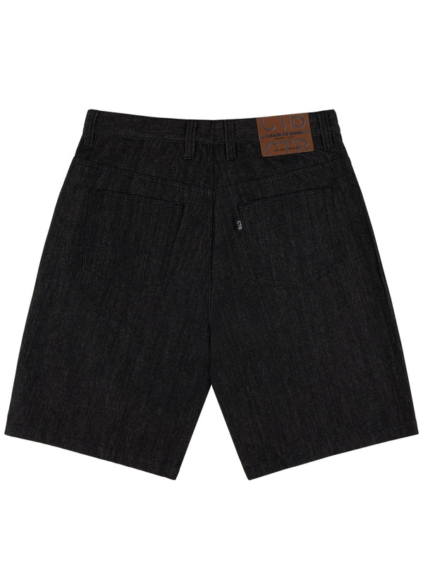 MILLIONS BAGGY FIT DENIM SHORT | RAW BLACK