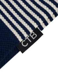 LIVING LARGE STRIPES S/S POLO | NAVY STRIPES