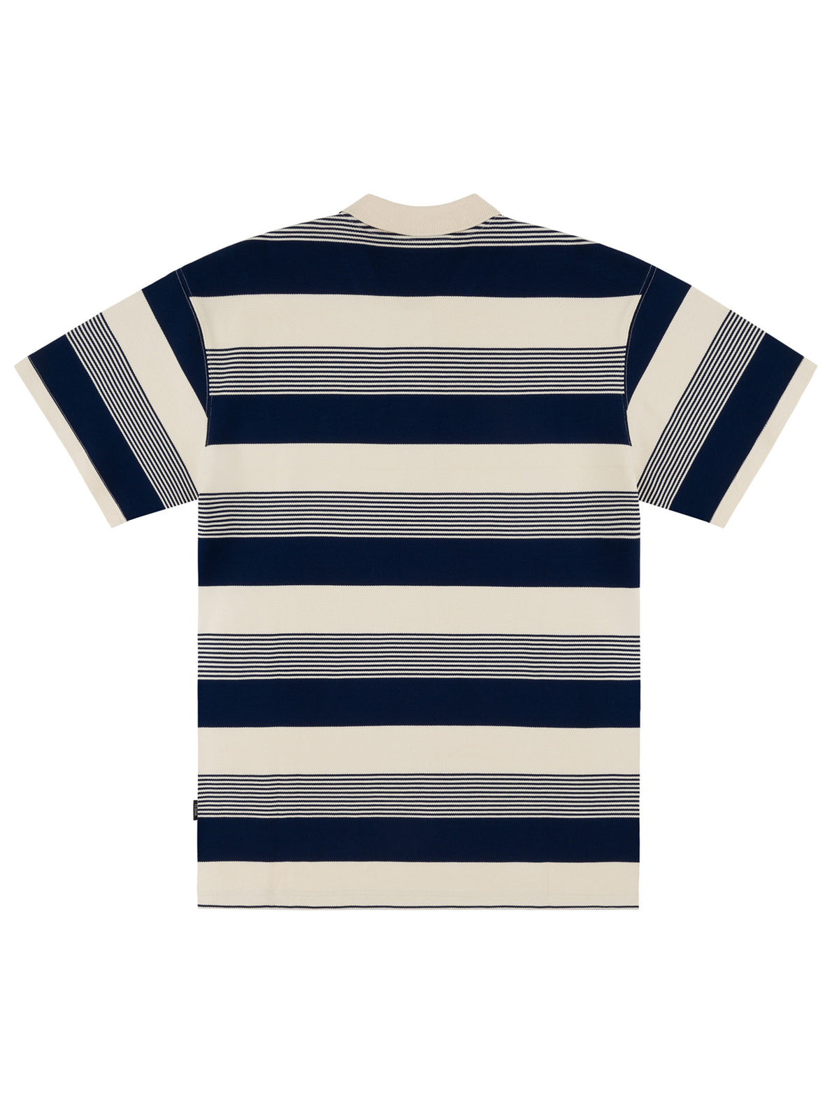 LIVING LARGE STRIPES S/S POLO | NAVY STRIPES