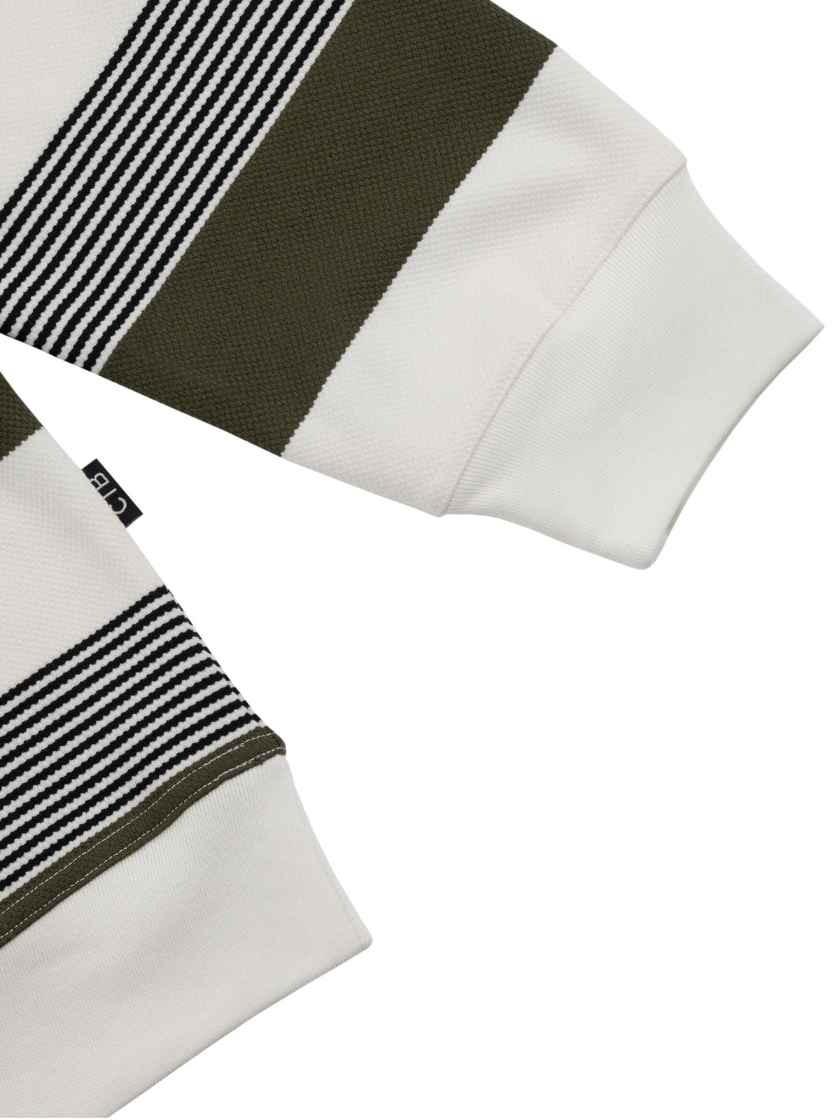 LIVING LARGE STRIPES L/S CREW | ARMY STRIPES