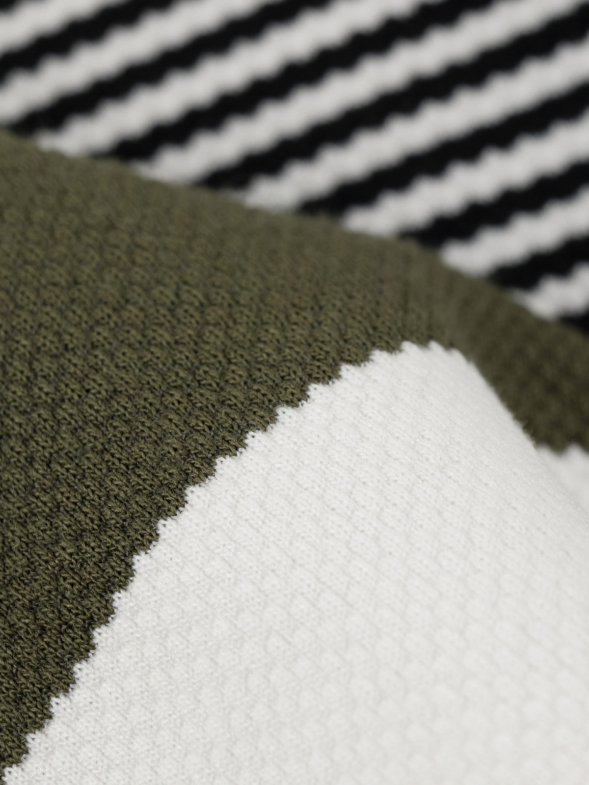 LIVING LARGE STRIPES L/S CREW | ARMY STRIPES